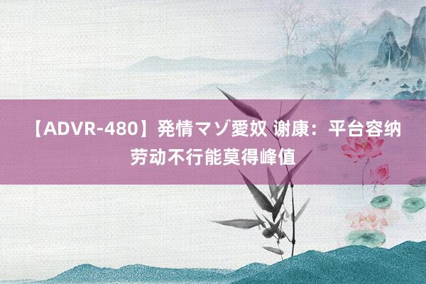 【ADVR-480】発情マゾ愛奴 谢康：平台容纳劳动不行能莫得峰值