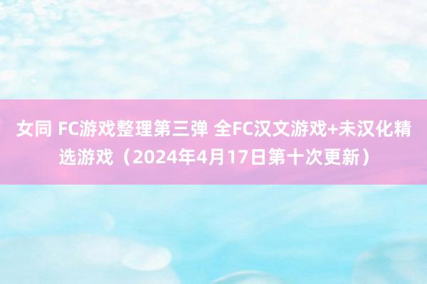 女同 FC游戏整理第三弹 全FC汉文游戏+未汉化精选游戏（2024年4月17日第十次更新）